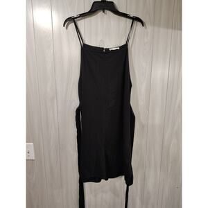 Women's Zara Sleeveless Romper Black Size L Goth Alternative Office Church